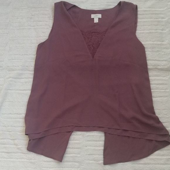 LOFT Tops - LOFT High/ Low Sleeveless Blouse